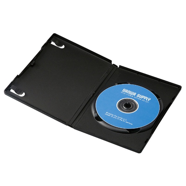 Blu-ray DVD CD対応 トールケース 1枚収納×3 ブラック DVD-TN1-03BKN