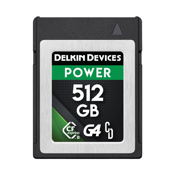 POWER CFexpress Type B G4カード 512GB  最低持続書込速度 805MB s DELKIN DEVI