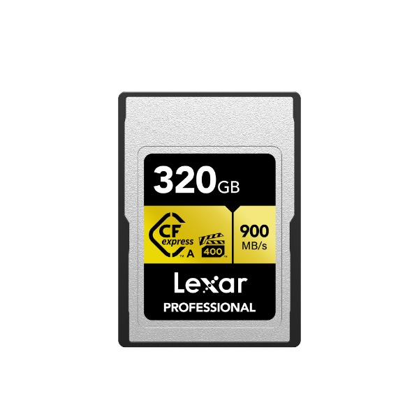 Lexar CFexpressカード TypeA 320GB GOLD LCAGOLD320G-RNENJ